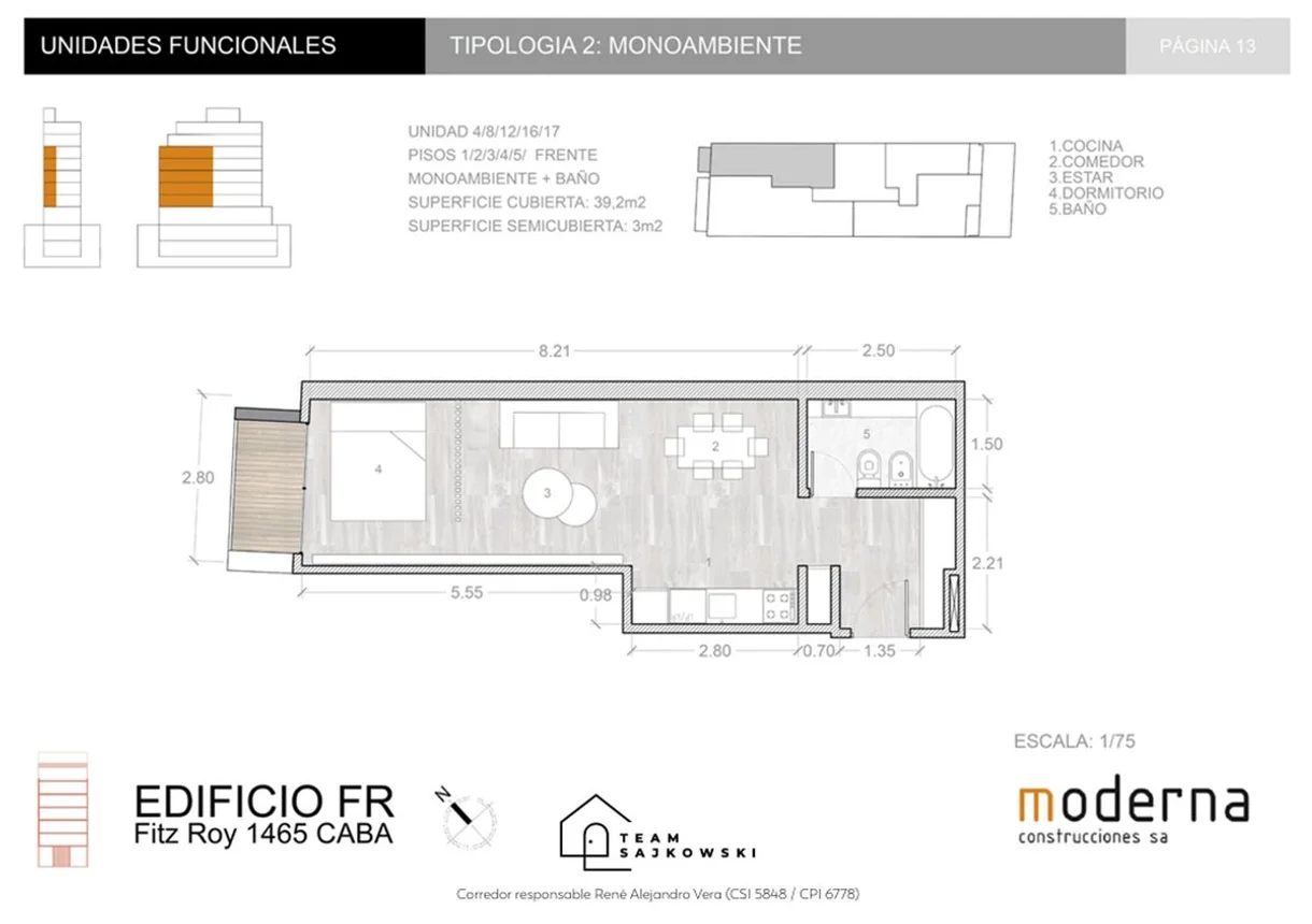Monoambiente en venta en Palermo, foto 2