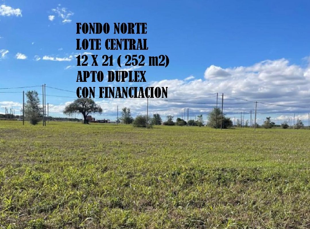 VENTA LOTE DOCTA CENTRAL APTO DUPLEX FONDO NORTE