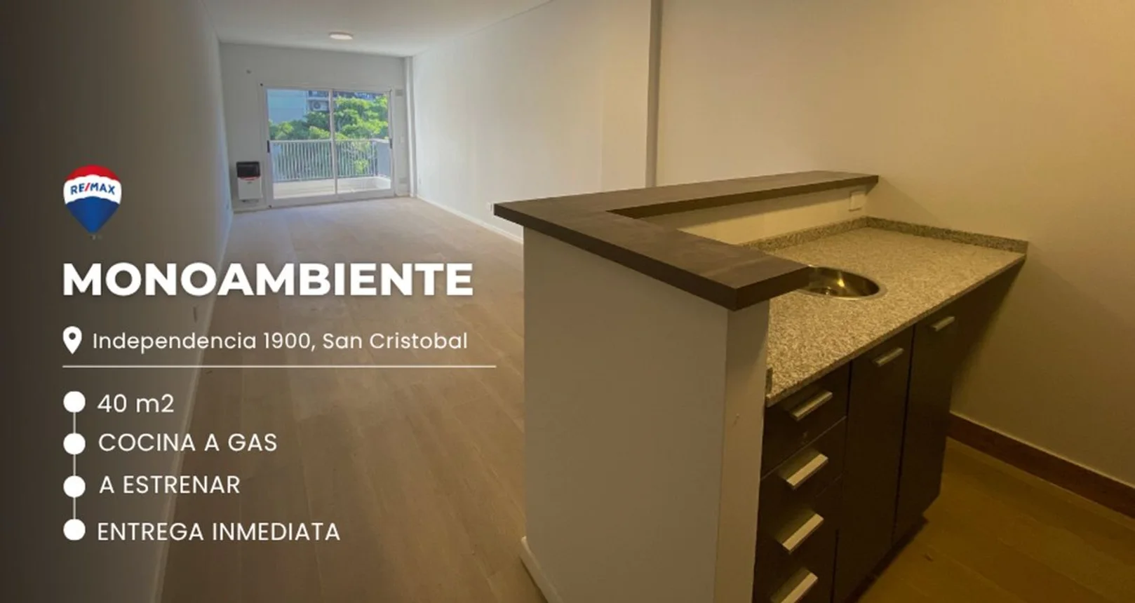 Monoambiente en venta en Balvanera