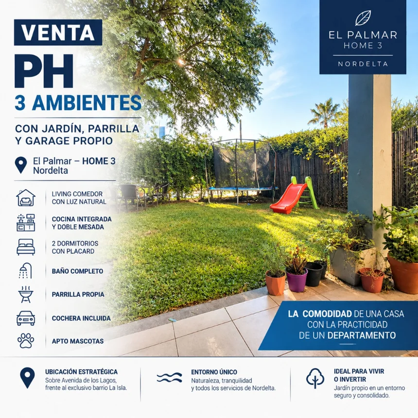 Departamento en venta en Rincón de Milberg, Avenida de los Lagos 3400