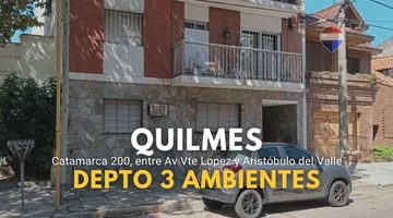 Alquiler Depto 3 Amb con Balcón Quilmes