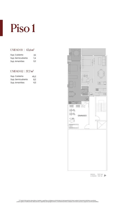 Departamento 2 ambientes venta palermo amenities, foto 3