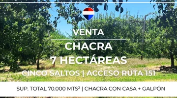 VENTA CHACRA 7 HAS - CINCO SALTOS