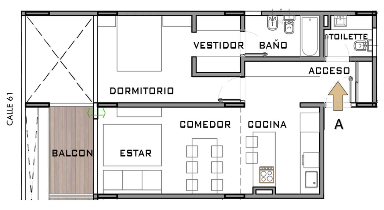 Departamento en venta la plata a estrenar, foto 2