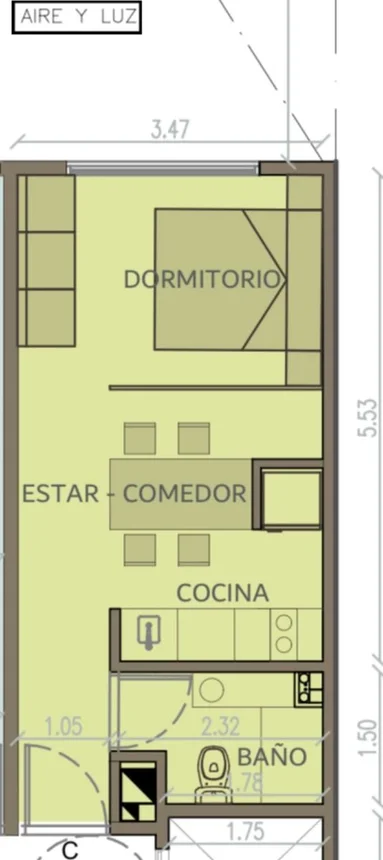 Monoambiente en venta en Villa Crespo, foto 2