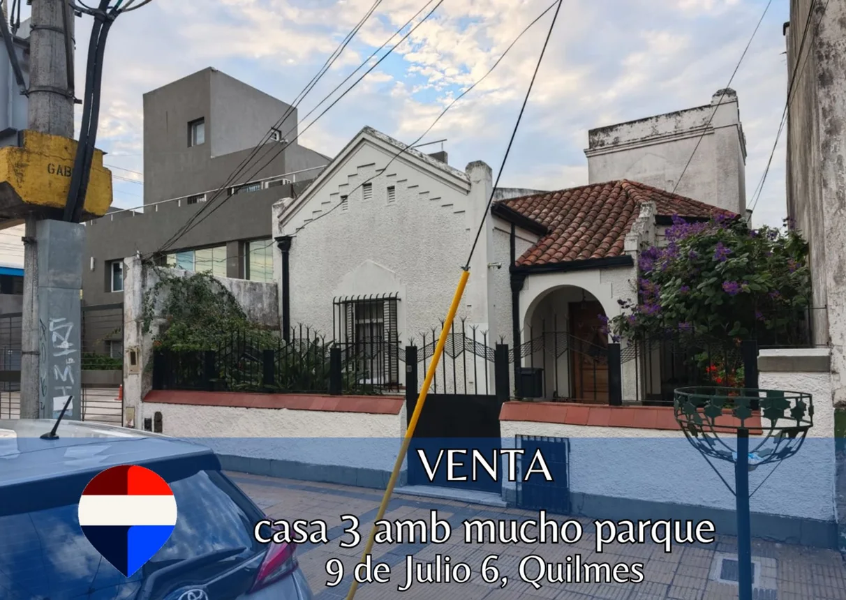 Casa de 3 ambientes en venta en Quilmes, 9 de Julio 0