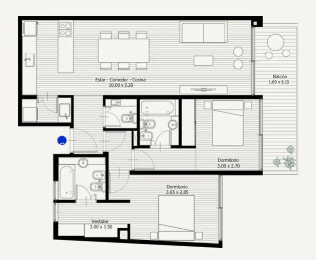 Departamento en venta en Palermo
