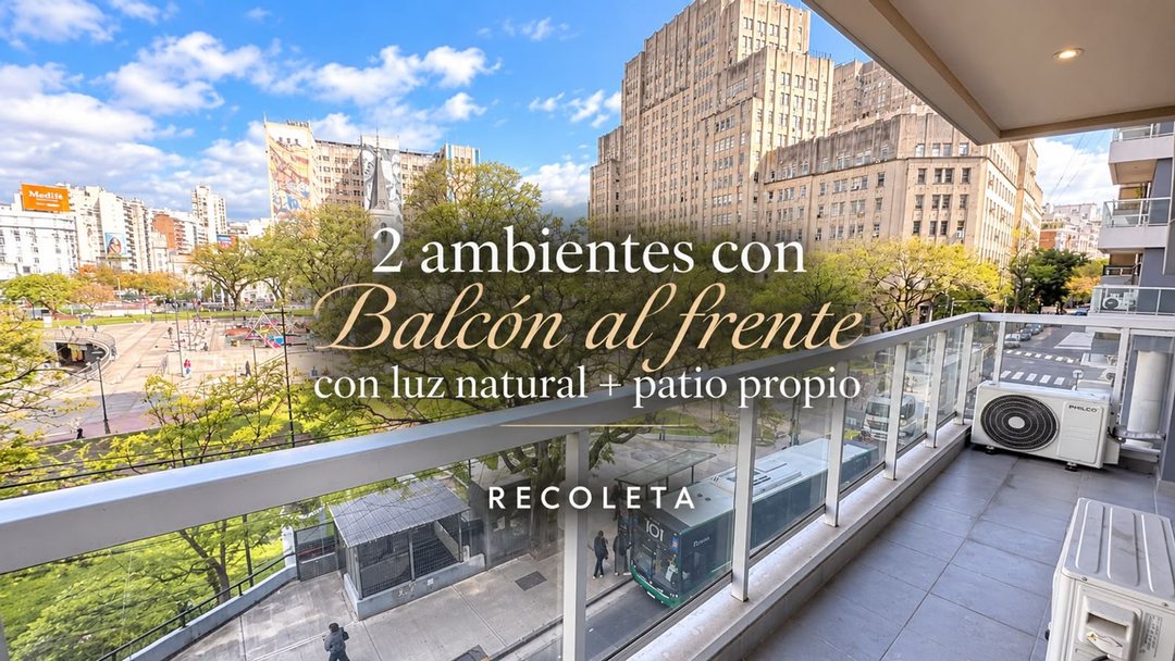DEPARTAMENTO 2 AMB VENTA RECOLETA PATIO BALCON