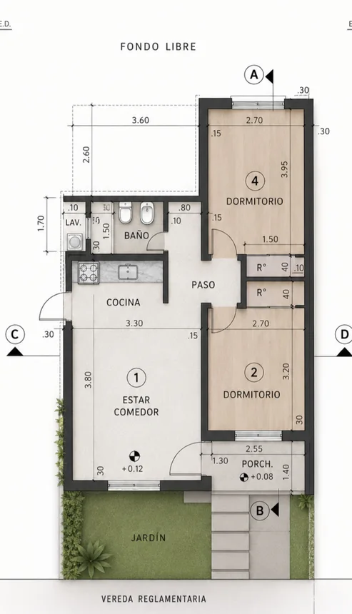 Casa de 3 ambientes en venta en Merlo, Ameghino 400, foto 4