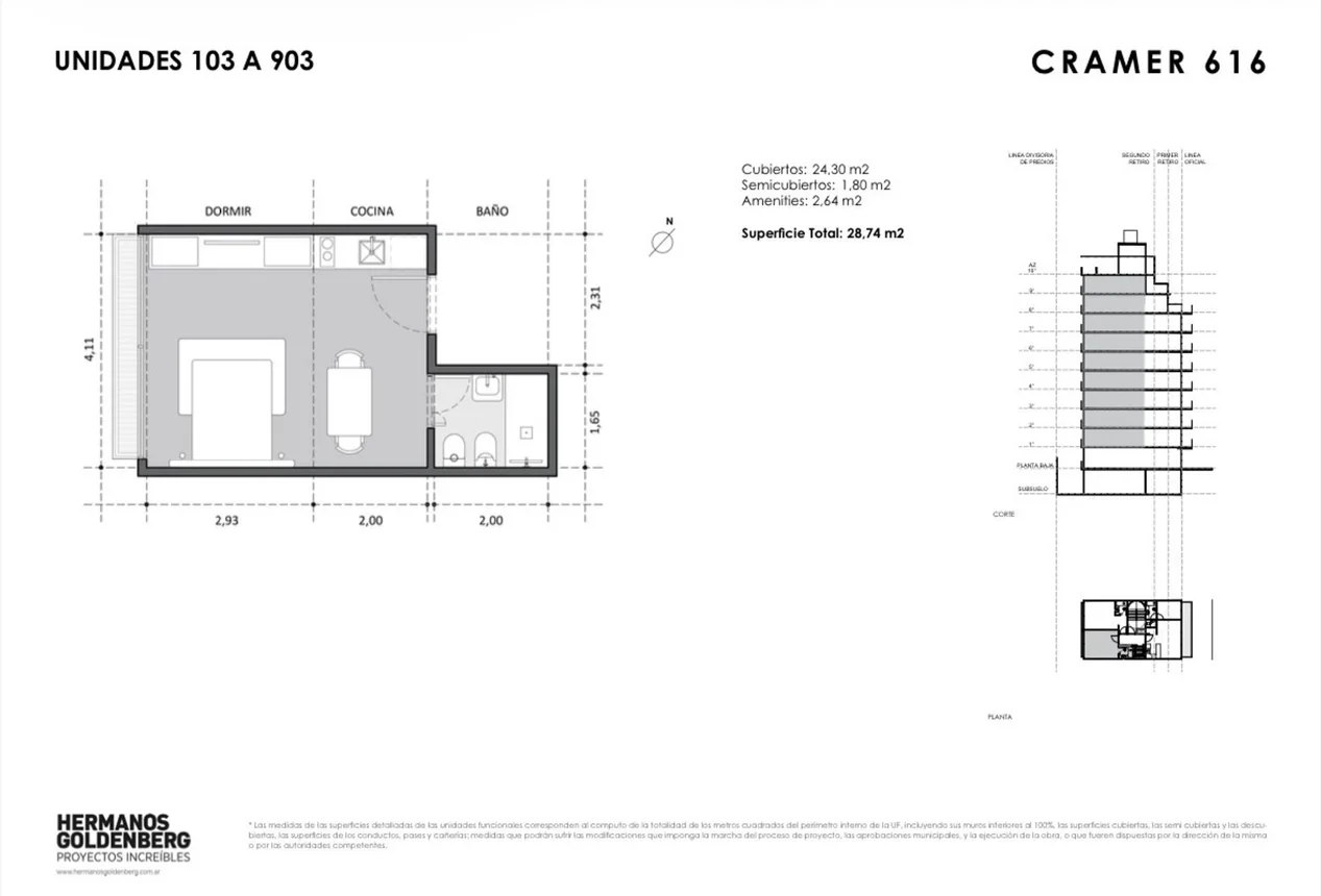 Monoambiente en venta en Colegiales, Av Cramer 600, foto 5