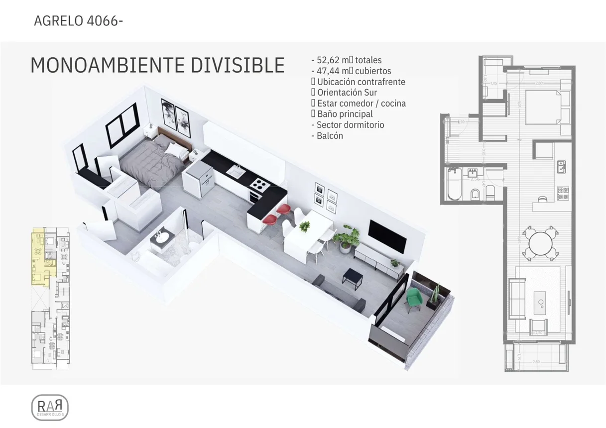 Venta departamento 2 amb a estrenar en almagro, foto 4