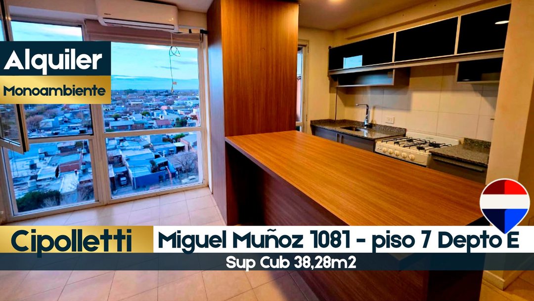 ALQUILER DEPARTAMENTO MONOAMBIENTE CON BALCON