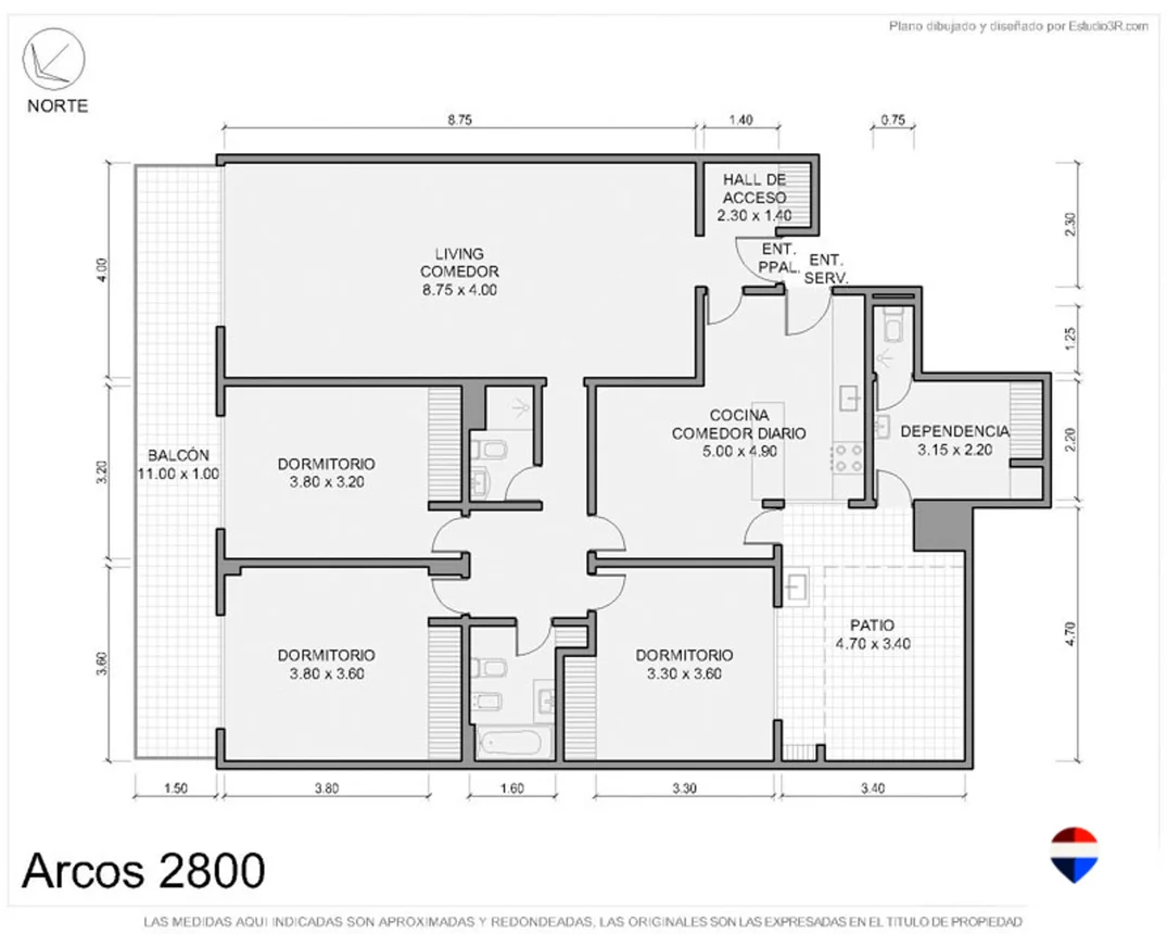 Semipiso de 4 ambientes en venta en Núñez, Arcos 2800, foto 2