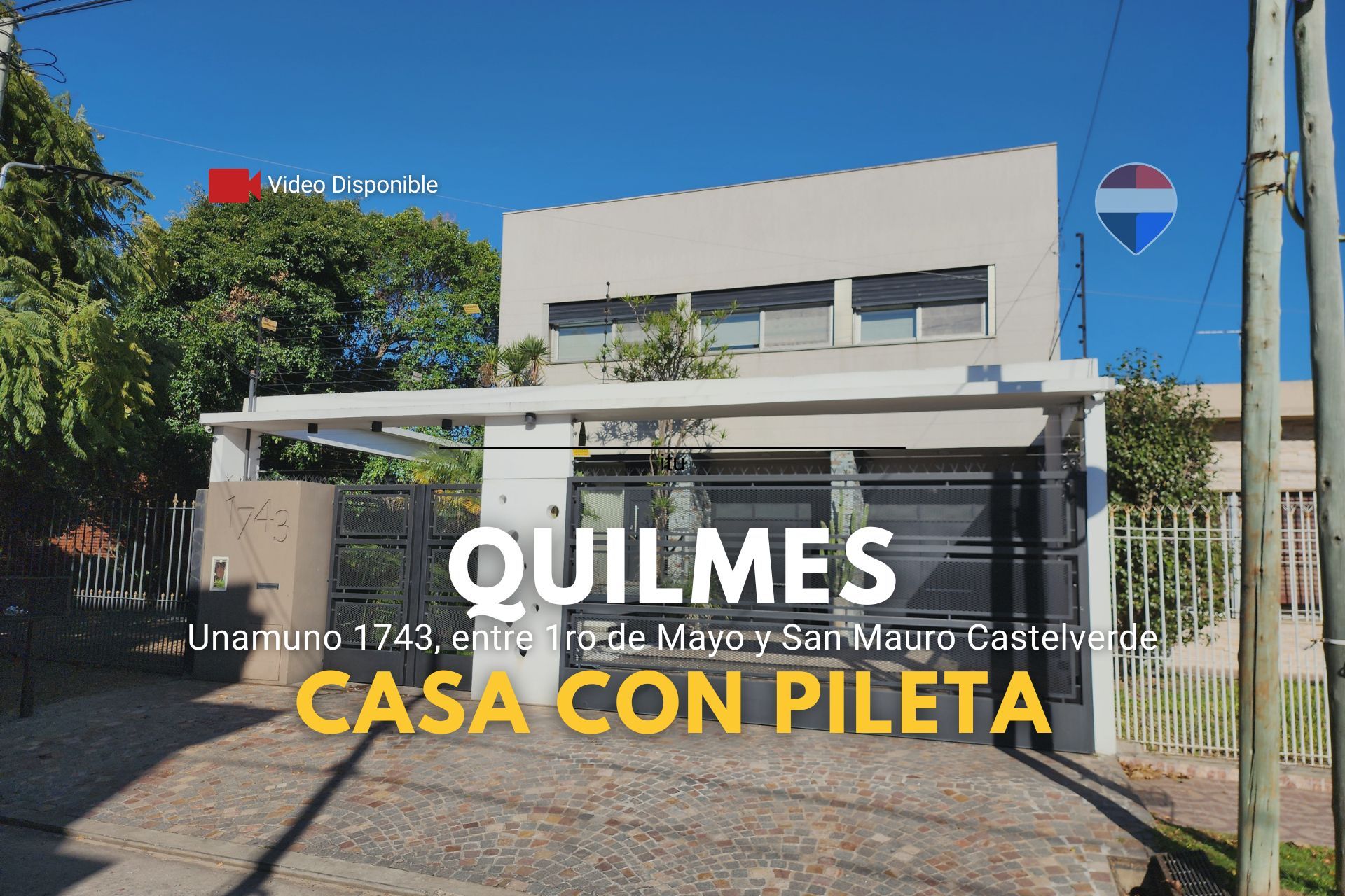 VENTA CASA 5 AMB C/PILETA EN QUILMES