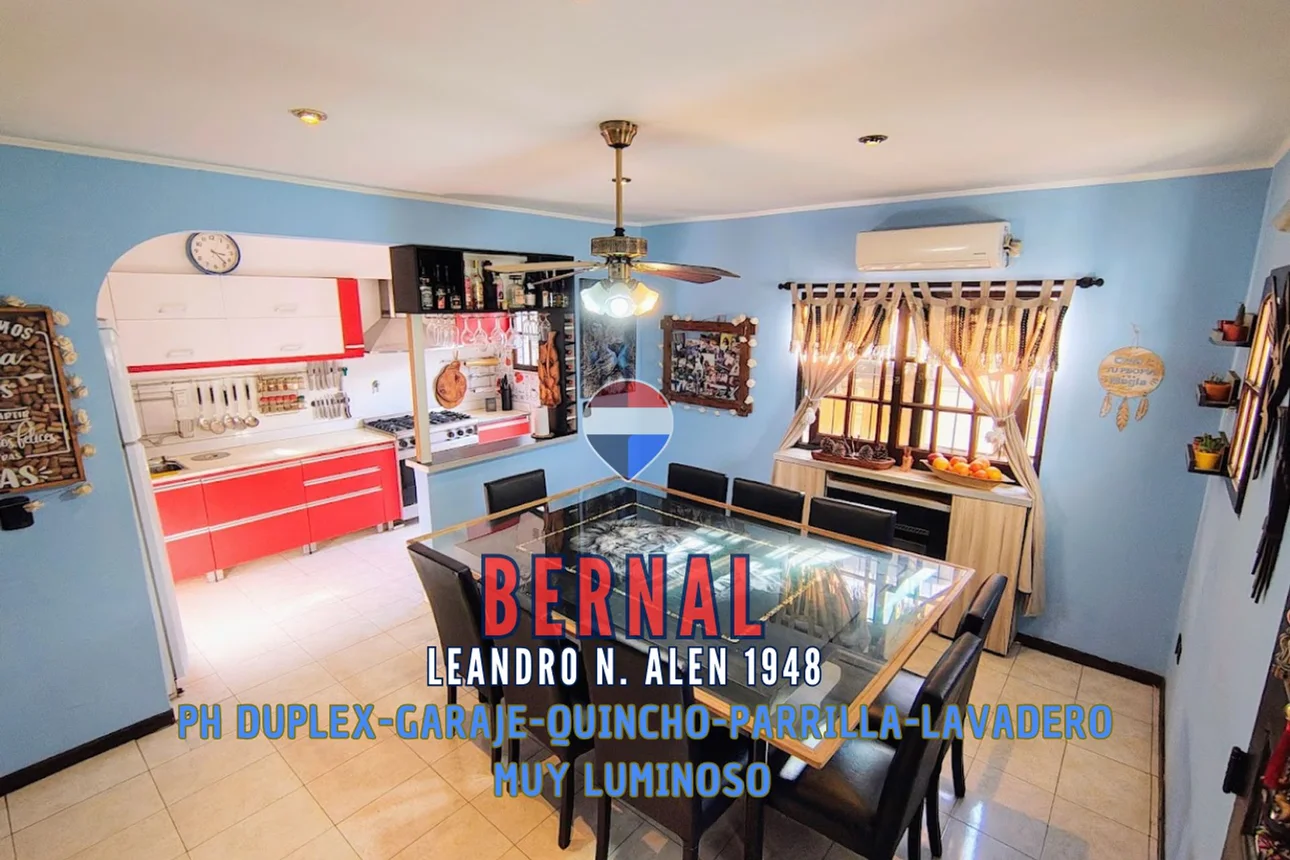 Casa dúplex de 3 ambientes en venta en Bernal Oeste, Leandro N. Alem 1900