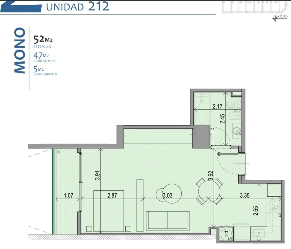 Monoambiente en venta en Monserrat