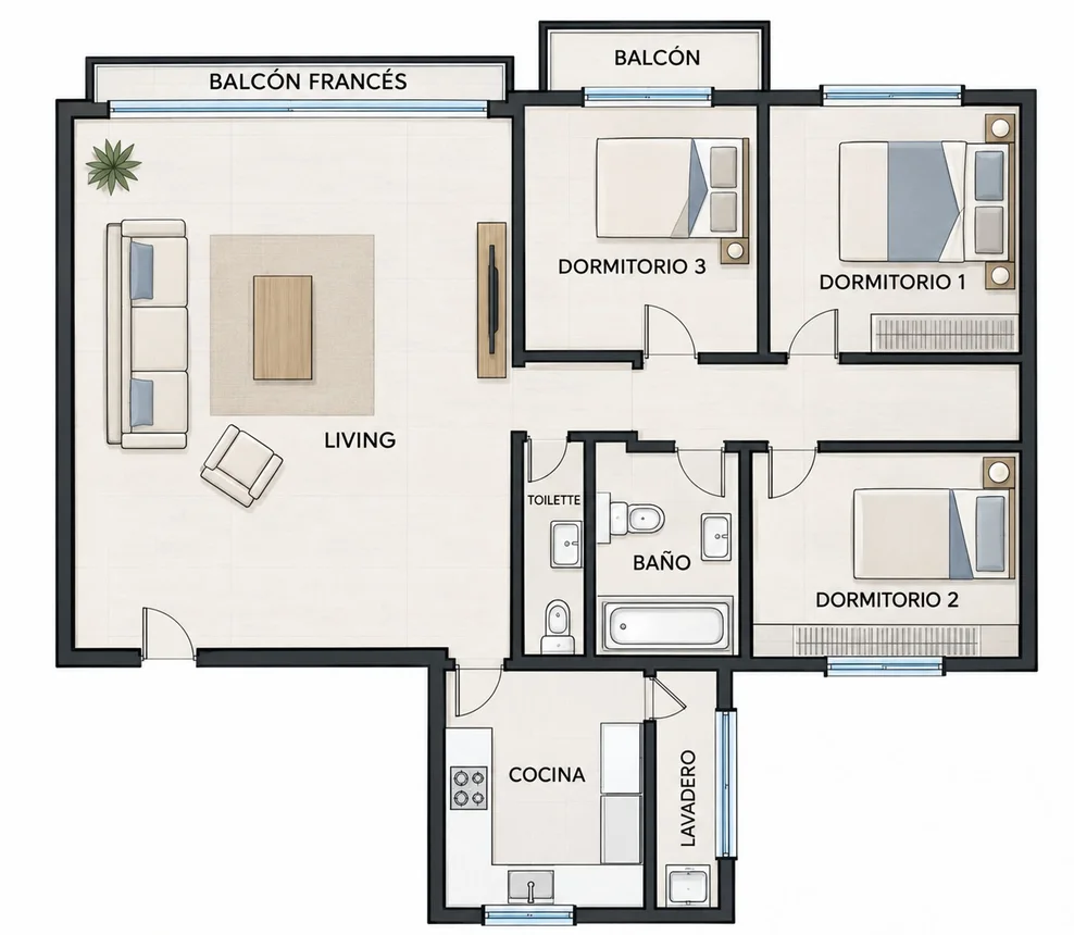 Departamento en venta en Belgrano, foto 4
