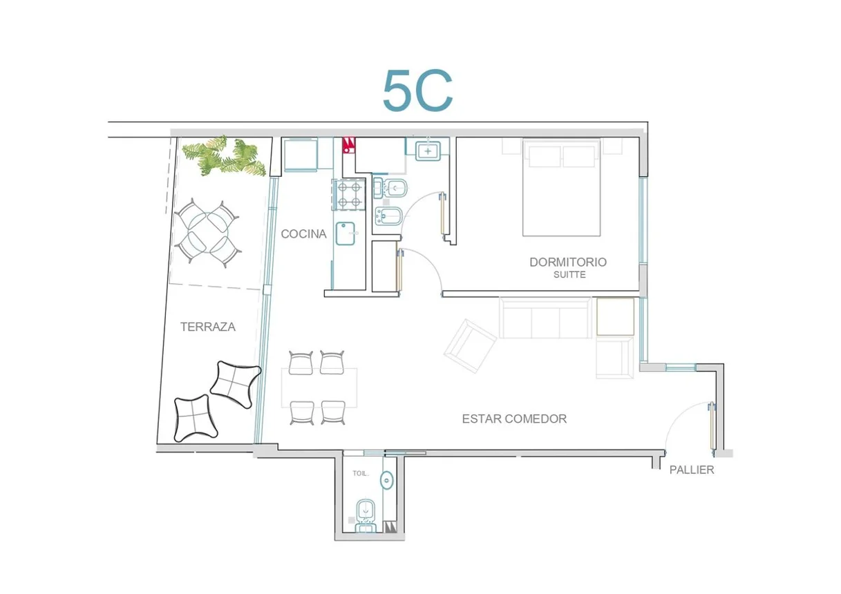 Departamento de 2 ambientes en venta en Barracas, Azara 1300, foto 3