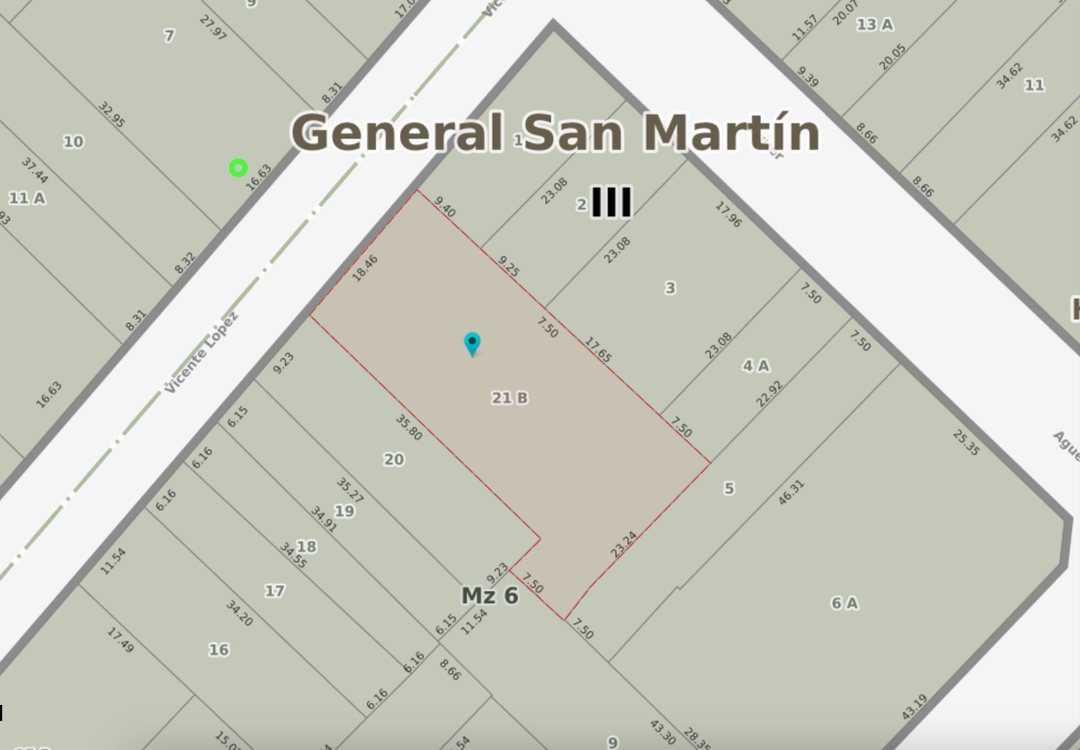 VENTA LOTE SAN MARTIN