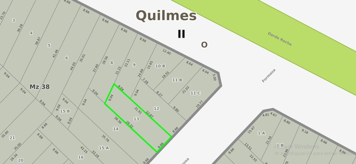 LOTE EN VENTA BERNAL OESTE - CON DPTO A RECICLAR