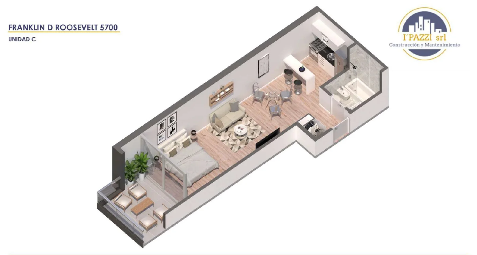 Monoambiente en venta en Villa Urquiza, Franklin Delano Roosevelt 5700, foto 3