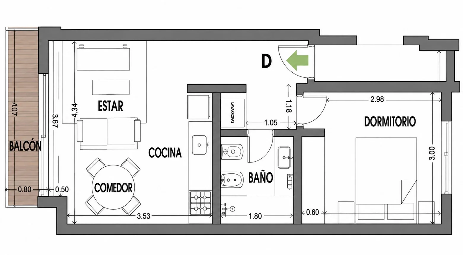 Departamento en venta en La Plata, foto 2
