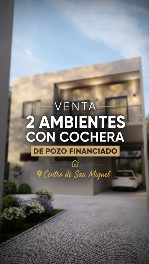 Departamento de 2 ambientes en venta en San Miguel, Peluffo 1700