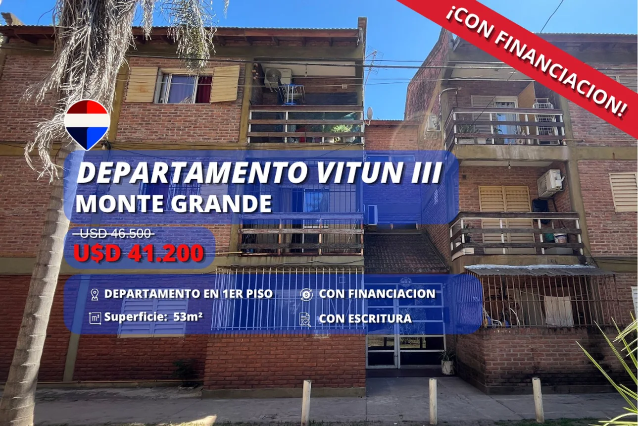 Departamento de 3 ambientes en venta en Monte Grande, Ramón Santamarina 1100