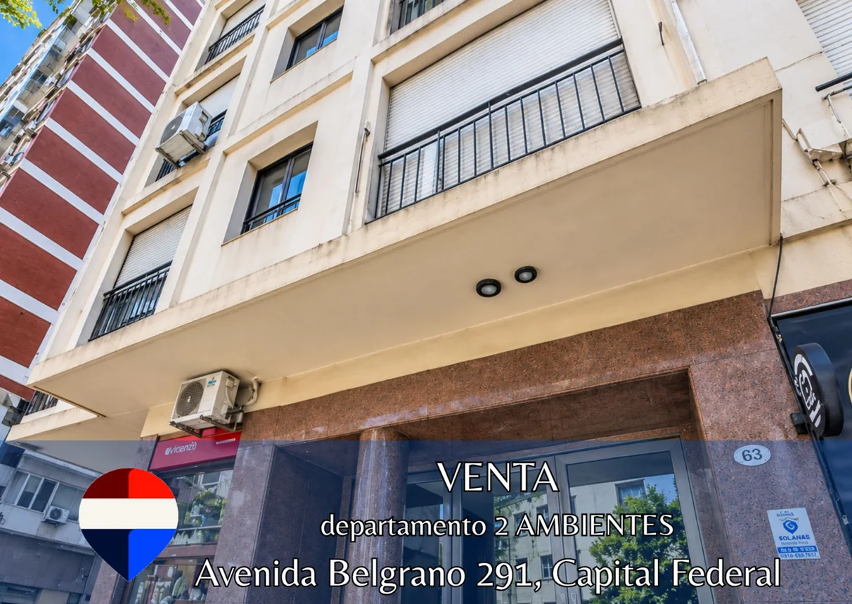 Departamento de 2 ambientes en venta en Monserrat, Avenida Belgrano 200