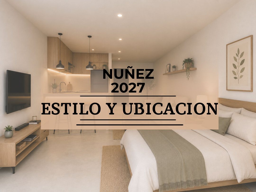 VENTA DEPARTAMENTO MONOAMBIENTE NUÑEZ CON BALCON