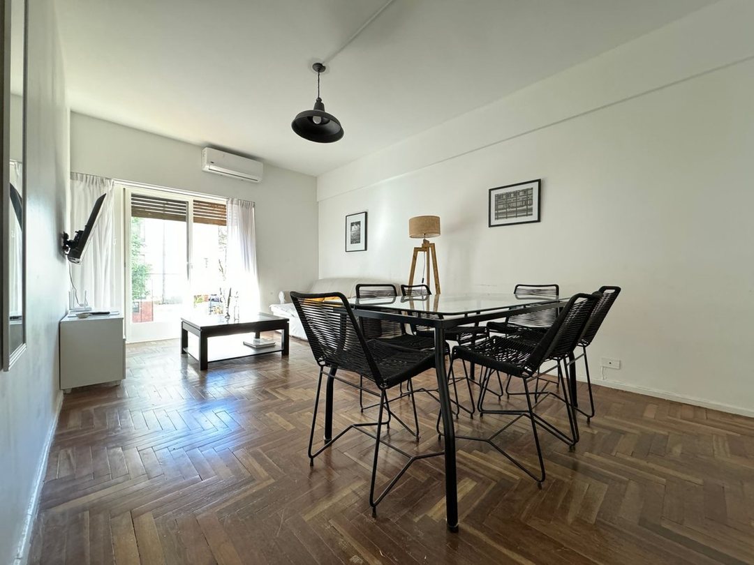 ALQUILER DPTO 3 AMBIENTES EN PALERMO CON MUEBLES