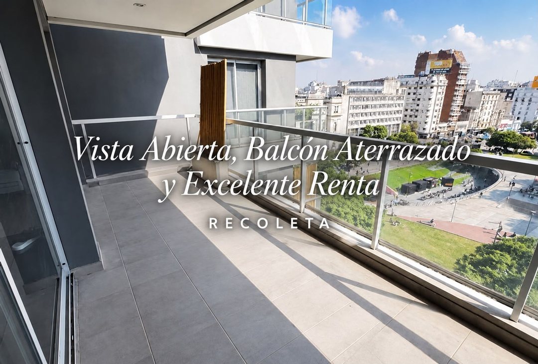 DEPARTAMENTO 1 AMB VENTA RECOLETA BALCON UBICACION