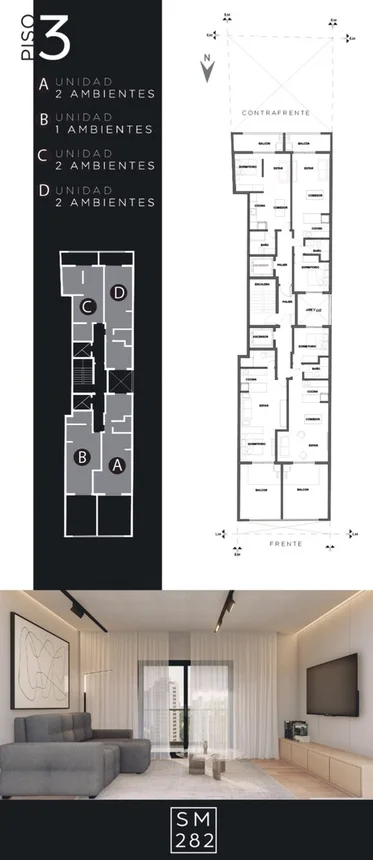 Departamento de 3 ambientes en venta en Corrientes, San Martín 200, foto 2