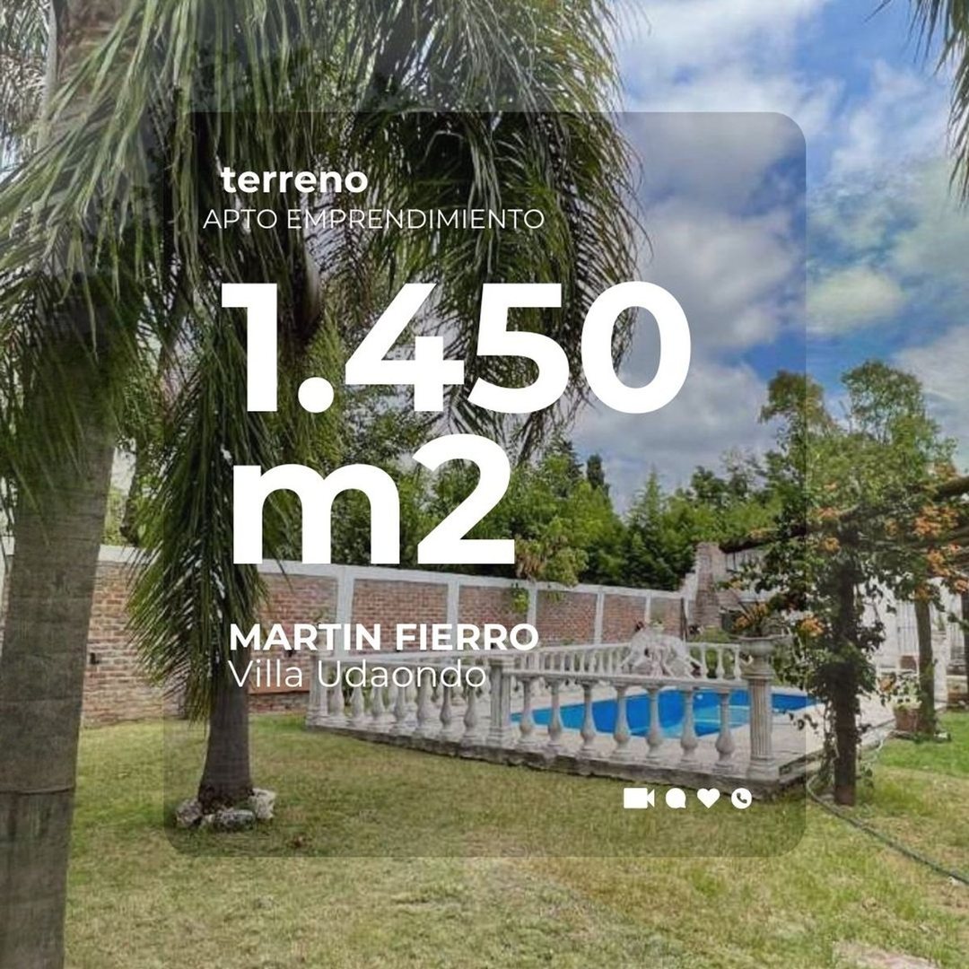 Terrenos y lotes en venta 0 ambiente en Martín Fierro 5000, Villa Gobernador Udaondo, Ituzaingo, Buenos Aires