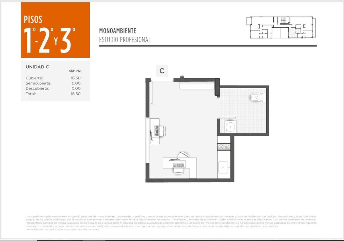 Foto 4 — EN CONSTRUCCION MONOAMBIENTE ESTUDIO PROFESIONAL