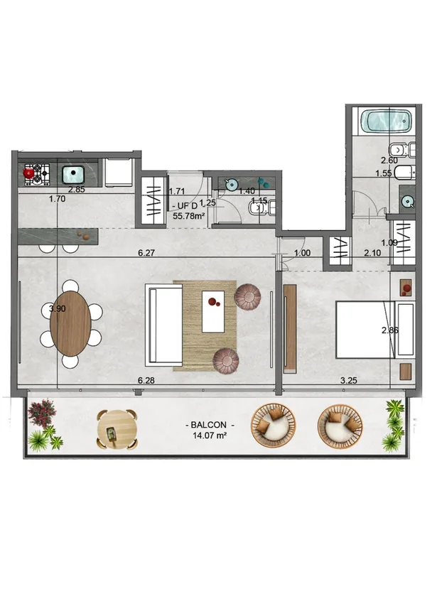Departamento de 2 ambientes en venta en Chacarita, Avenida Forest 1200, foto 2