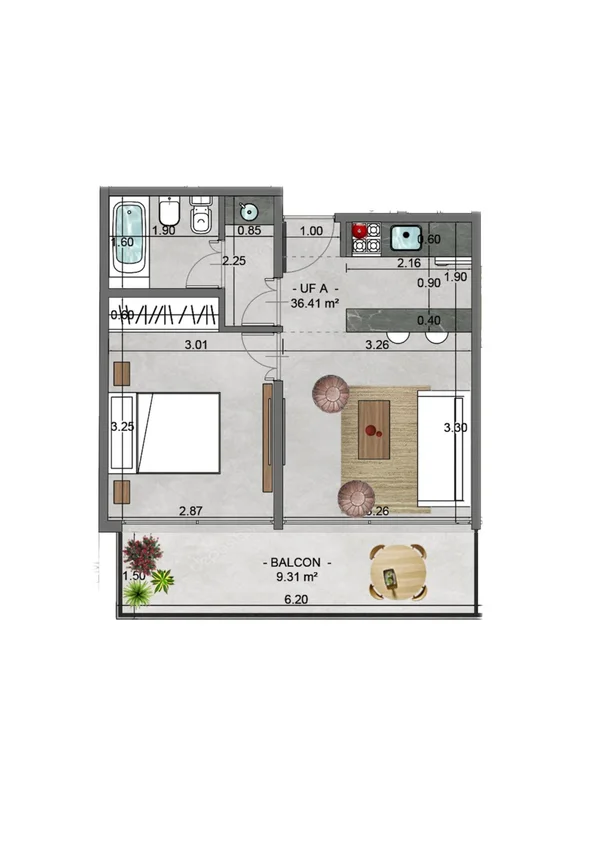 Departamento de 2 ambientes en venta en Chacarita, Avenida Forest 1200, foto 3