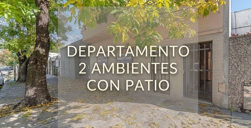VENTA DEPARTAMENTO 2 AMBIENTES CON PATIO FLORES