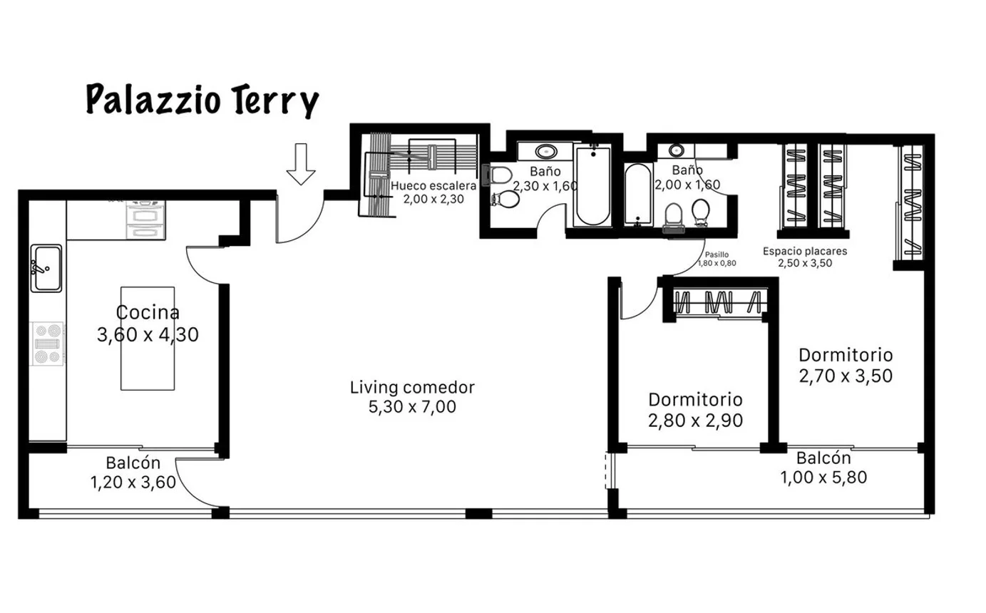 Dúplex de 5 ambientes en venta en Caballito, José A. Terry 200, foto 2