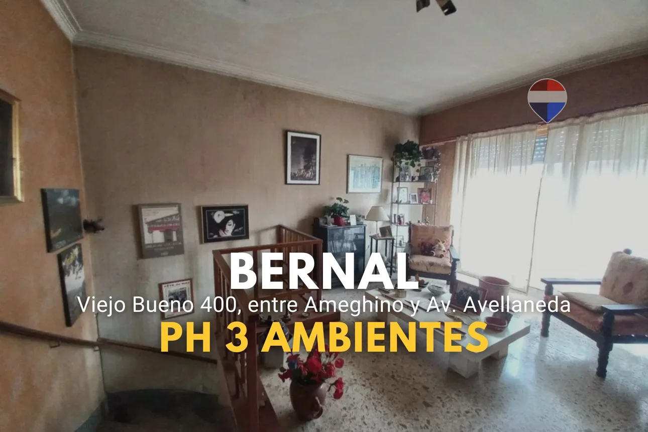 PH de 3 ambientes en venta en Bernal Oeste, Viejo Bueno 400