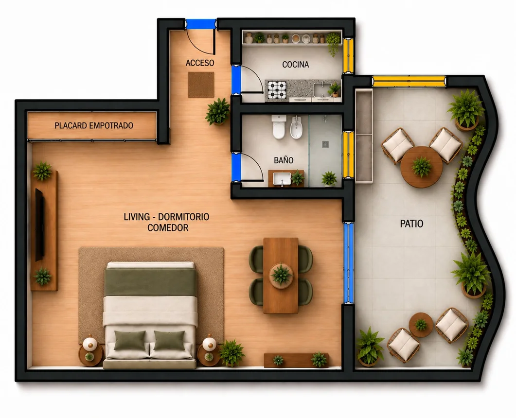 Monoambiente en venta en Balvanera, foto 2