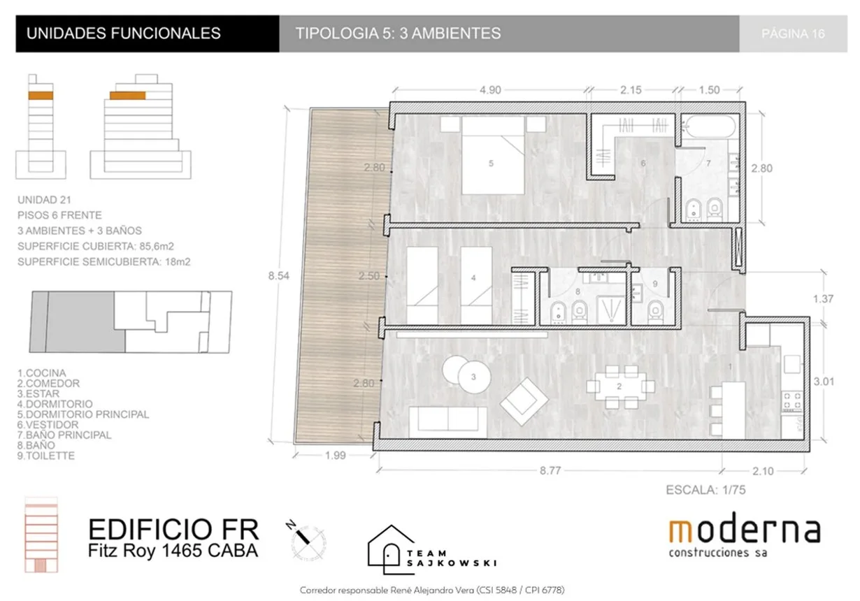Departamento en venta en Palermo, foto 2
