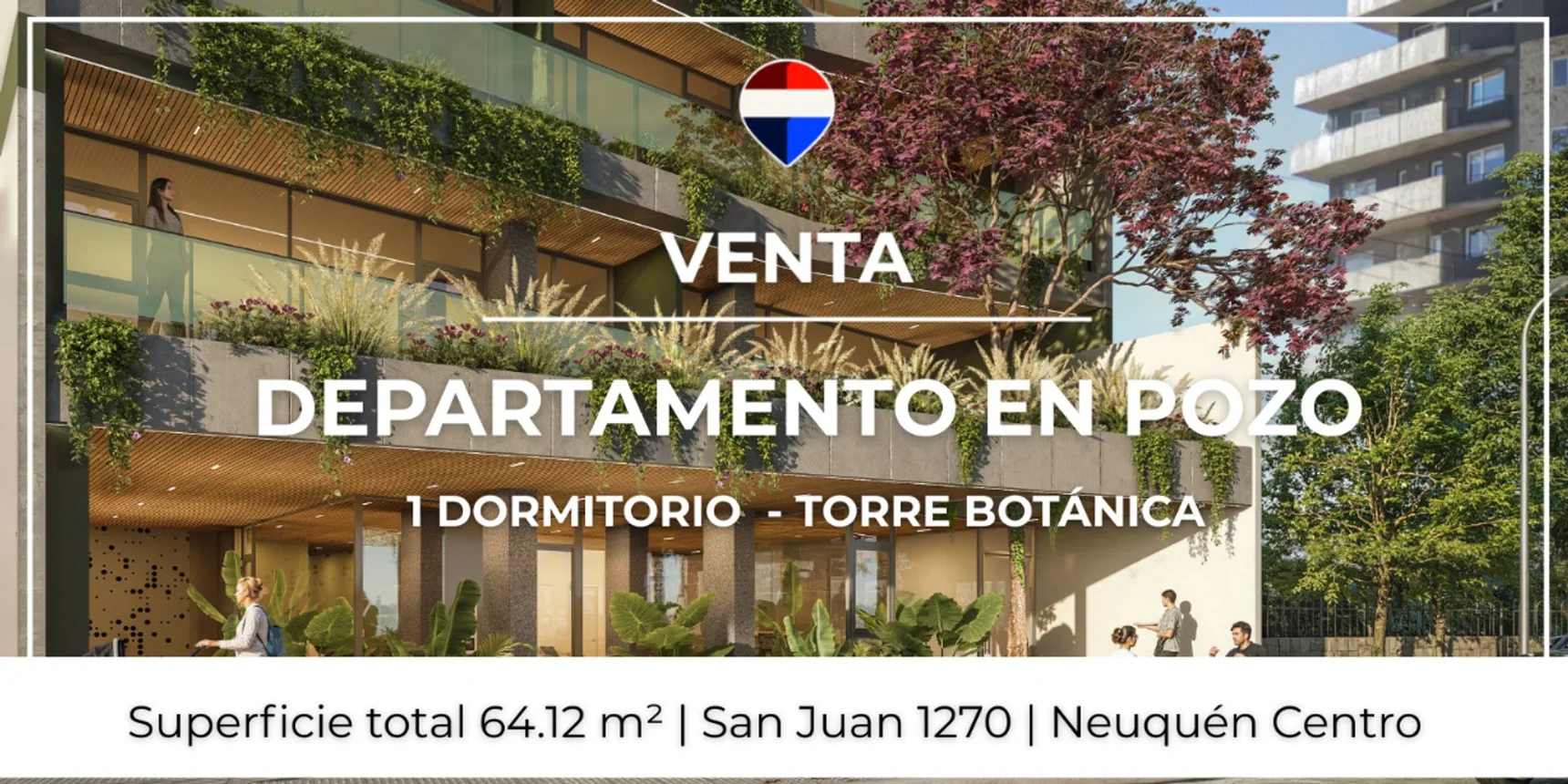 Venta dpto en pozo 1 dormitorio - torre botánica, foto 1