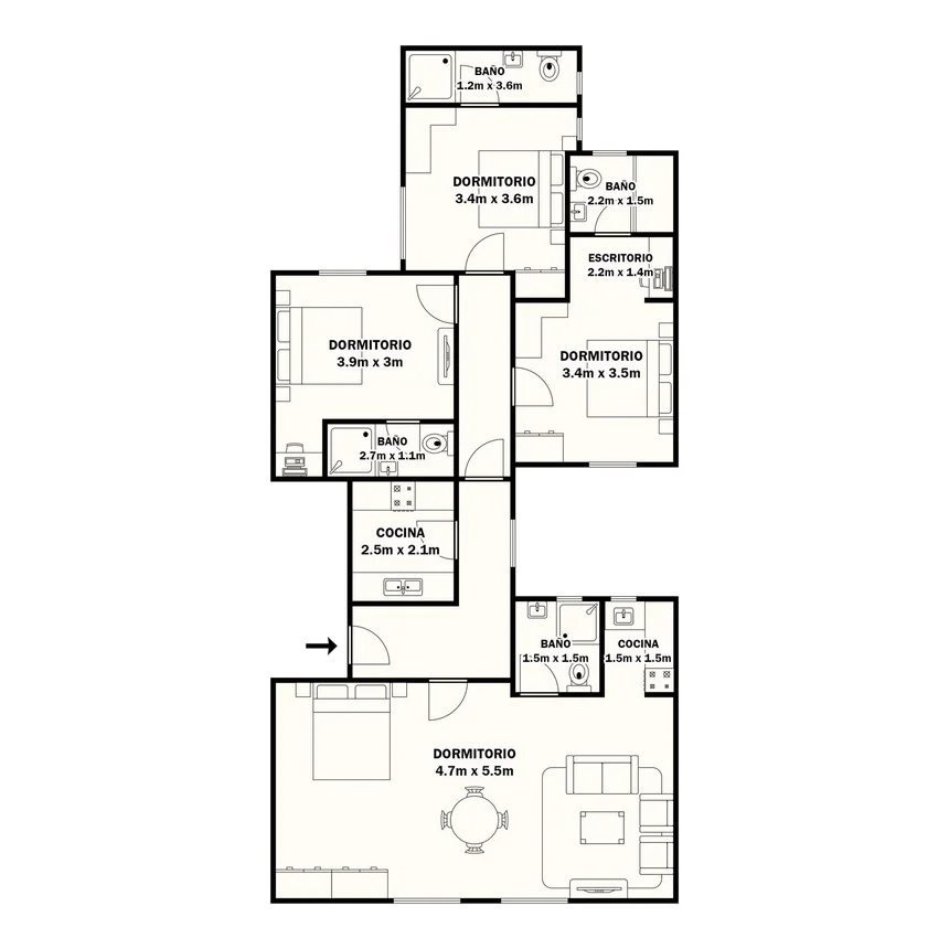 Departamento de 4 ambientes en venta en Monserrat, Balcarce 300, foto 3