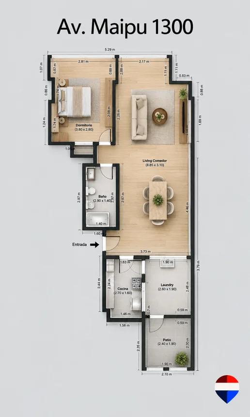 Departamento de 2 ambientes en venta en Florida, Avenida Maipú 1300, foto 4