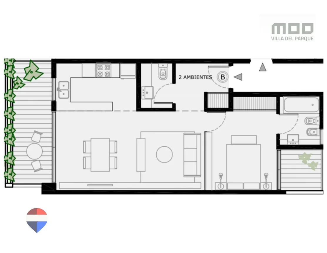 Departamento en venta en Villa del Parque, foto 3