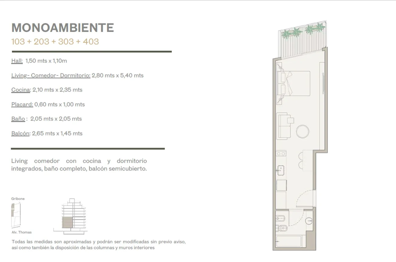 Monoambiente en venta en Villa Ortúzar, foto 5
