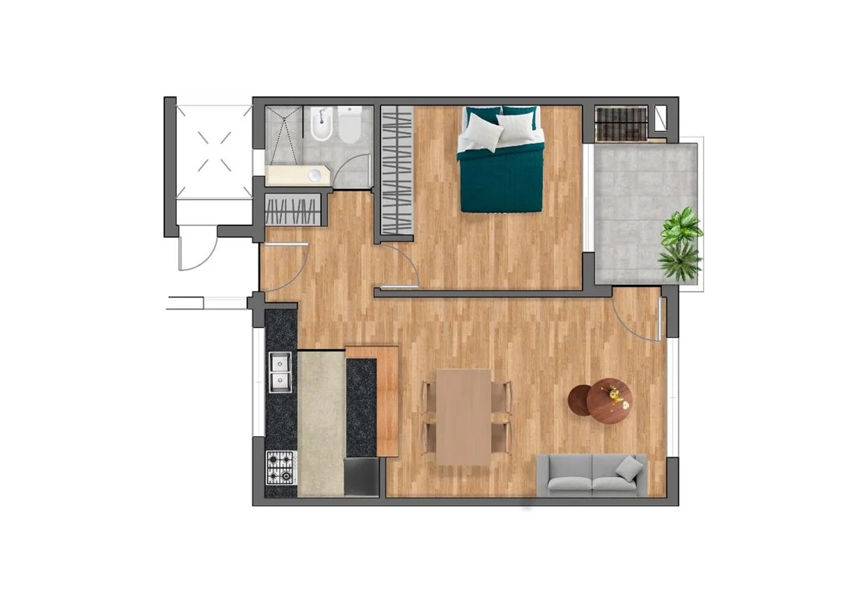 Departamento en venta en La Plata