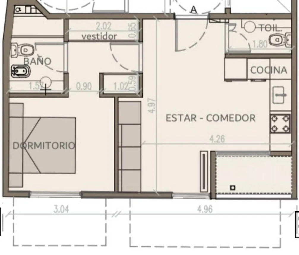 Departamento en venta en Villa Crespo