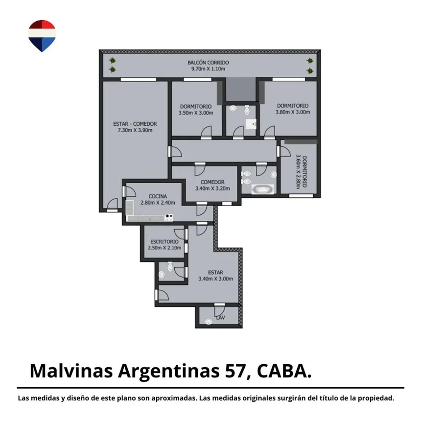 Departamento en venta en Caballito, foto 3